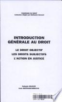 Introduction générale au droit