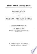 Introduction to Modern French Lyrics