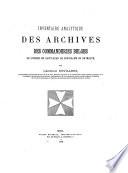 Inventaire analytique des archives des commanderies belges de l'Ordre de Saint-Jean de Jérusalem on de Malte