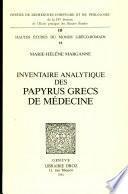 Inventaire analytique des papyrus grecs de médecine