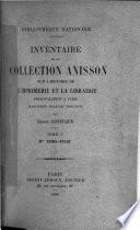 Inventaire de la collection Anisson sur l'histoire de l'imprimerie et la librairie