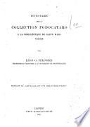 Inventaire de la collection Podocataro à la bibliothèque de Saint-Marc Venise