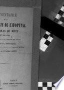 Inventaire de la pharmacie de l'Hôpital St. Nicolas de Metz (27 juin 1509)