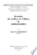 Inventaire des archives de l'abbaye de Ghislenghien