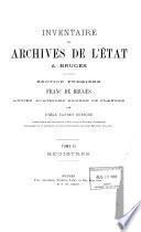 Inventaire des archives de l'État à Bruges: Registres