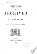 Inventaire des archives de la ville de Bruges