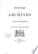 Inventaire des archives de la ville de Bruges