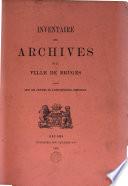 Inventaire des chartes: 1871-1876