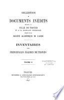 Inventaire des principales églises de Troyes