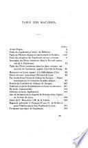 Inventaire des titres recueillis par Samuel Guichenon, précédé de la table du Lugdunum sacroprophanum de P. Bullioud, publ. d'après les MSS. de la bibliothèque de la Faculté de médecine de Montpellier [by P. Allut].