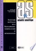 Inventaire des usages de la francophonie