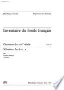 Inventaire du fonds français: Sebastien Leclerc II