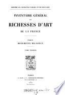 Inventaire général de richesses d'art de la France. Paris. Monuments religieux