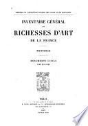 Inventaire général des richesses d'art de la France