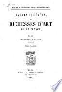 Inventaire général des richesses d'art de la France