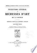 Inventaire général des richesses d'art de la France