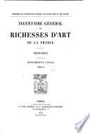 Inventaire général des richesses d'art de la France ...