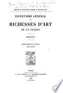 Inventaire général des richesses d'art de la France: Province. Monuments civils (8 v.)