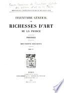 Inventaire général des richesses d'art de la France: Province. Monuments religieux (4 v.)