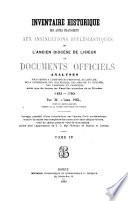 Inventaire historique des actes transcrits aux insinuations ecclésiastiques de l'ancien diocèse de Lisieux