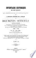 Inventaire historique des actes transcrits aux insinuations ecclésiastiques de l'ancien diocèse de Lisieux