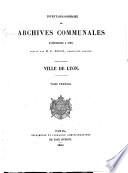 Inventaire-sommaire des archives communales antérieures à 1790: Série AA. Série BB