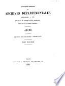 Inventaire sommaire des archives départementales antérieures a 1790, Aisne, archives ecclésiatiques, séries G et H