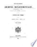 Inventaire-sommaire des Archives départementales antérieures à 1790, Cotes-du-Nord