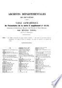 Inventaire sommaire des archives départementales antérieures à 1790, Deux-Sèvres,