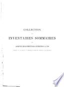 Inventaire sommaire des Archives départementales antérieures à 1790: Dordogne
