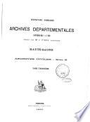 Inventaire-sommaire des archives départementales antérieures à 1790