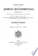 Inventaire-sommaire des Archives départementales antérieures à 1790