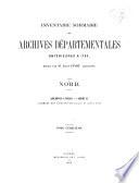 Inventaire-sommaire des archives départementales antérieures à 1790