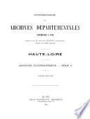 Inventaire-sommaire des archives départementales antérieures à 1790