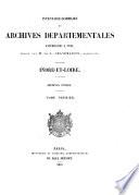Inventaire-sommaire des Archives départementales antérieures à 1790