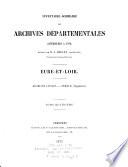 Inventaire-Sommaire des Archives Départementales Antérieures a 1790