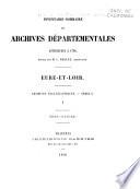 Inventaire-sommaire des Archives départementales antérieures a 1790