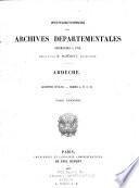 Inventaire-sommaire des archives départementales antérieures a 1790