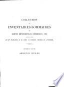 Inventaire-sommaire des archives départementales antérieures a 1790