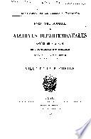 Inventaire sommaire des archives départementales antérieures à 1790