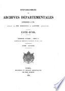 Inventaire-sommaire des Archives départementales antérieures à 1790