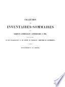 Inventaire-sommaire des Archives départementales antérieures à 1790