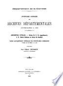 Inventaire sommaire des archives départementales antérieures à 1790