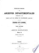 Inventaire-Sommaire des Archives Départementales Antérieures a 1790