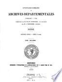 Inventaire-sommaire des archives départementales antérieures a 1790