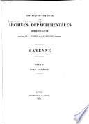 Inventaire sommaire des Archives départementales antérieures à 1790