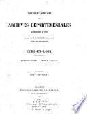 Inventaire-Sommaire des Archives Départementales Antérieures a 1790