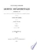 Inventaire-sommaire des archives départementales antérieures a 1790, Loir-et-Cher, clergé séculier, série G