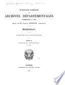 Inventaire sommaire des Archives départementales antérieures à 1790, Morbihan: Evêché des Vannes, nos. 1-347