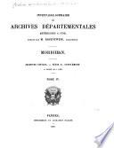 Inventaire-sommaire des Archives départementales antérieures à 1790, Morbihan